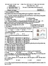 Kiểm tra cuối học kì 1 Sinh học Lớp 9 - Năm học 2021-2022 - Sở GD&ĐT Quảng Nam (Có đáp án)